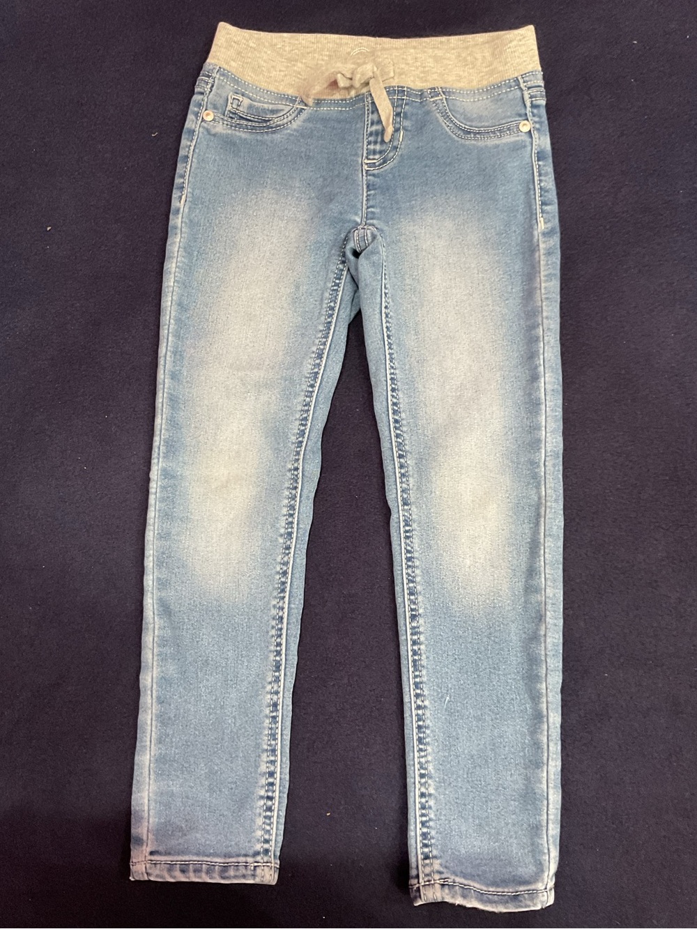 Wonder Nation Girls Light Blue Pull-On Jeggings Size 6/6X Like New